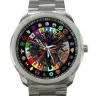 Marvel Superheroes Symbols Unisex Sport Metal Watch