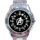 Marvel Avengers Movie Tags Unisex Stainless Steel Analogue Watch