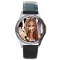 Avril Lavigne Punk Rock Singer Unisex Round Metal Watch