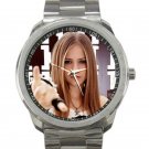 Avril Lavigne Punk Rock Singer Unisex Sport Metal Watch