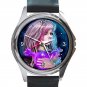 Avril Lavigne Rock Singer Art Print Unisex Round Metal Watch