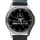 NEW MERCEDES BENZ AMG Unisex Round Silver Metal Watch