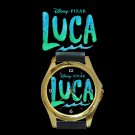 Disney and Pixar's Luca Movie Unisex Round Gold Metal Watch