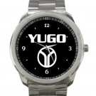 Yugo Car Logo Unisex Sport Metal Watch