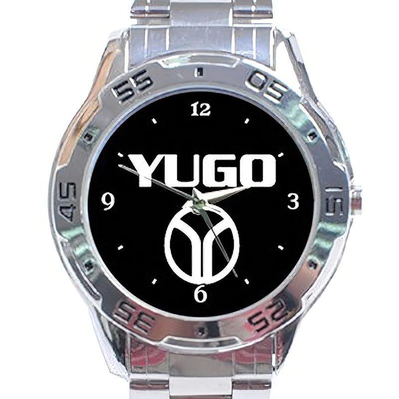 Yugo Car Logo Unisex Stainless Steel Analogue Watch
