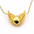 sWINGS Happy, Pendant with chain. 18k Gold Plated Brass.