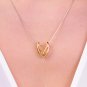 sWINGS Hearty, Pendant with chain. 18k Gold Plated Brass.