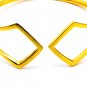 HIDDEN HEART Soft, Bracelet. 18k Gold Plated Brass.