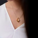 HIDDEN HEART Aurora, Pendant with chain. 18k Gold Plated Brass.