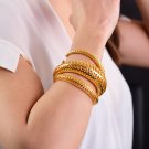 D-STRUTURA B, Bracelet. Small size. 18k Gold Plated Brass