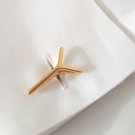 YOUNIVERSAL ONE, Cufflinks. 18k Gold Plated Brass.