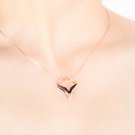 HEAD TO HEAD Matchless, Pendant with chain. 14k Rosegold Plated Brass.