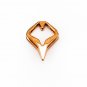 HEAD TO HEAD Matchless, Pendant with chain. 14k Rosegold Plated Brass.