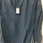 Ralph Lauren POLO Indigo Blue Linen Silk Shirred Blouse NWT (small and large available)