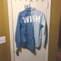 Mini Cream (Size M) Button Down Long Sleeve WISH embroidered shirt NWT