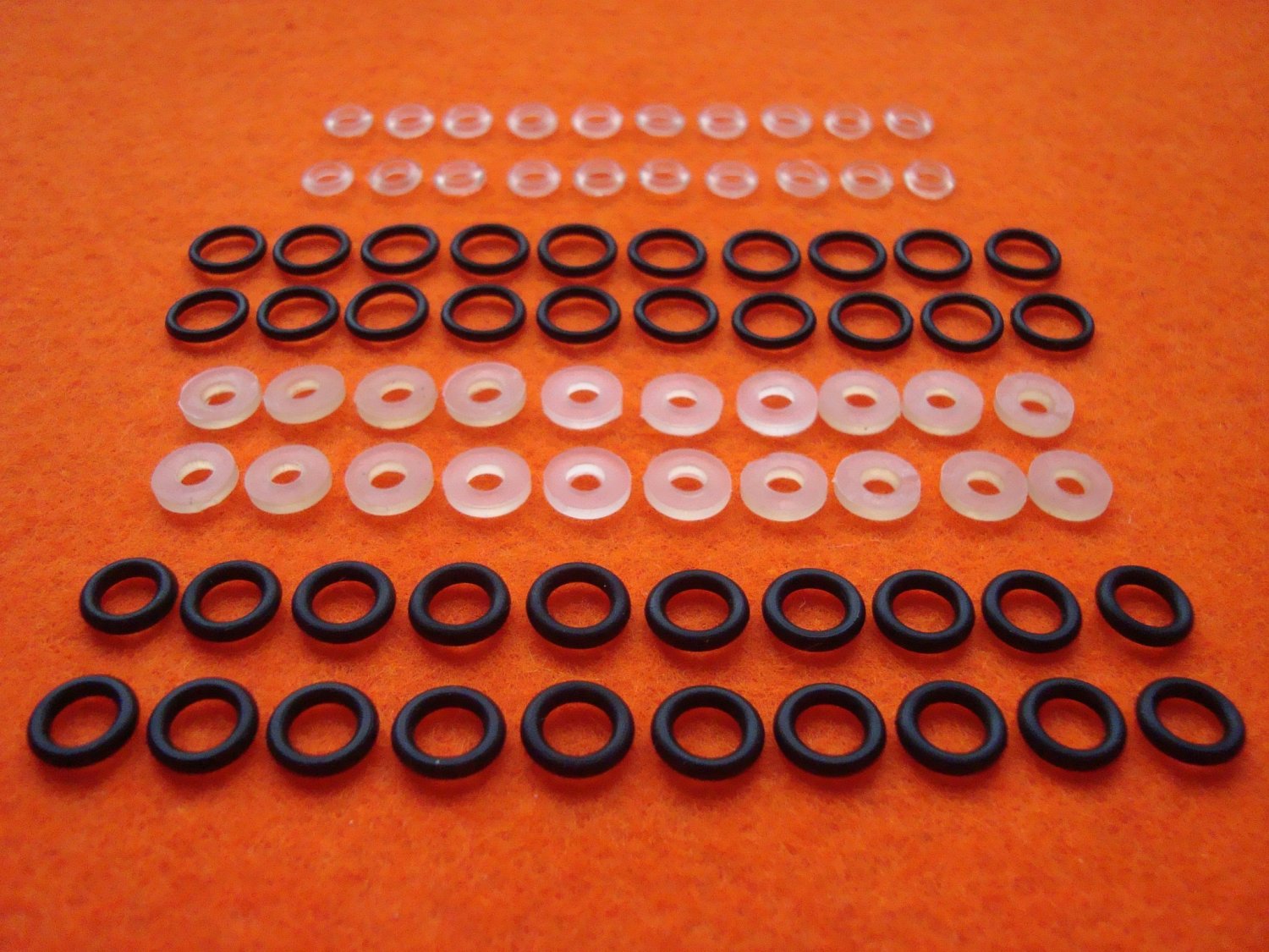 O-rings magazine MP-654K, MP-661K of durable polyurethane, rubber with improved shape, made to order