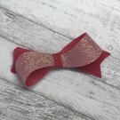 Raspberry twist bow