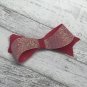 Raspberry twist bow
