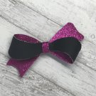Black and Berry twist Bow