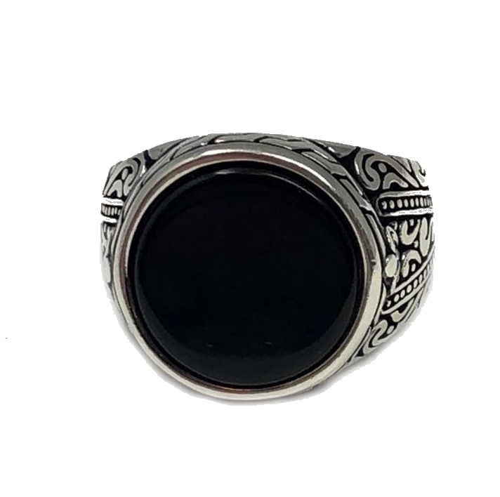 Handmade 925 Sterling Silver Onyx Stone Ring