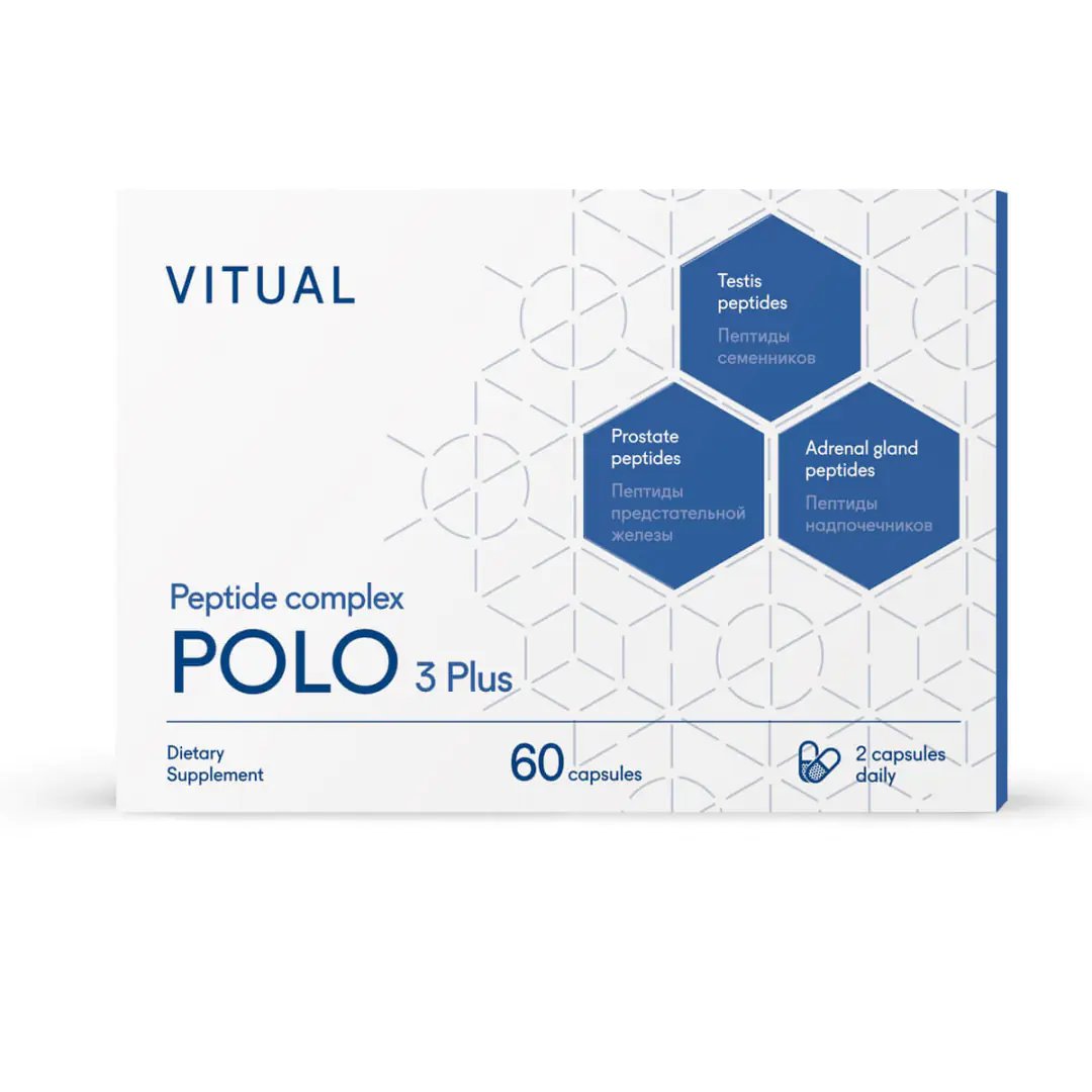 POLO 3 Plus - testis, adrenal, prostate peptides 60caps