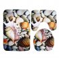 3pcs Mat Bath Bathroom Toilet Rug Non Slip Cover Set Pedestal Lid Mats Easter