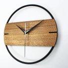 Wall Clock Bamboo Wooden Watch Decor Art Home Living Room Natural Creative Gift