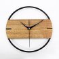 Wall Clock Bamboo Wooden Watch Decor Art Home Living Room Natural Creative Gift