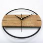Wall Clock Bamboo Wooden Watch Decor Art Home Living Room Natural Creative Gift