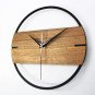 Wall Clock Bamboo Wooden Watch Decor Art Home Living Room Natural Creative Gift