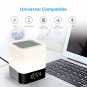 3in1 LED Alarm Clock Touch Sensor Night Light Lamp Bluetooth Speaker Mp3 Player