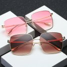 Flat Top Women Sunglasses Aviator Oversized Square Mirror Fashion Polarized Uv