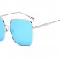 Flat Top Women Sunglasses Aviator Oversized Square Mirror Fashion Polarized Uv