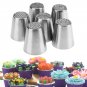 Cake Decorating Piping Icing Nozzle Bag Cream 6pcs Pastry Tips Tool Cupcake New