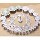 33pcs/set Sugarcraft Cake Decorating Fondant Plunger Cutters Tools Mold Baking