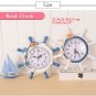 Wall Clock Wood Round Vintage Home Decor Sailor Art Home Retro Style Bamboo Gift