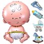 New Born Baby Party Birthday Balloons Foil Pink Blue Girl Boy Shower Decoration