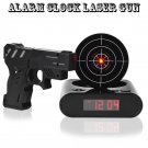 Alarm Clock Target Gun Laser Lcd Novelty Shooting Screen Shoot Gadget Game Toy