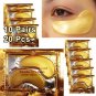 20pcs=10packs Eye Mask Collagen Gold Crystal Face Care Anti Wrinkle Aging Gel