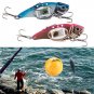 LED Light Fishing Lure Treble Hook Electronic Fishing Lamp Bait Tackle Fish Bass