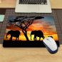 Mouse Pad Mat Computer Pc Gaming Non Slip Soft Desk Decor Elephant Vintage 3D