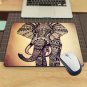 Mouse Pad Mat Computer Pc Gaming Non Slip Soft Desk Decor Elephant Vintage 3D