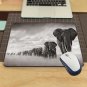 Mouse Pad Mat Computer Pc Gaming Non Slip Soft Desk Decor Elephant Vintage 3D