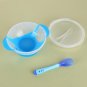 Baby Tableware Dinnerware Set Bowl Kids Feeding Plate Fiber Eco Sensing 3Pcs/set