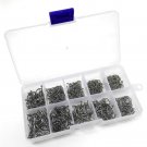 500pcs/set Fishing Hooks Mixed Size Carp Box Set Bass Fly Pack Carbon Steel New