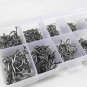 500pcs/set Fishing Hooks Mixed Size Carp Box Set Bass Fly Pack Carbon Steel New