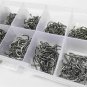500pcs/set Fishing Hooks Mixed Size Carp Box Set Bass Fly Pack Carbon Steel New