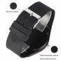 Watch Bamboo Wrist Genuine Leather World Map Quartz Unisex Quartz Dark Wood Men