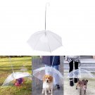 Umbrella Pet Dog Rain Snow Waterproof Leash Clear Dry Holder Portable New Puppy