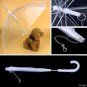 Umbrella Pet Dog Rain Snow Waterproof Leash Clear Dry Holder Portable New Puppy